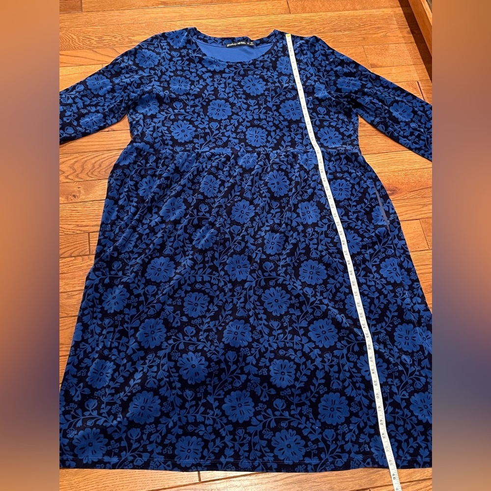 Gudrun Sjödén babydoll velour dress w/pockets XL - Picture 5 of 7